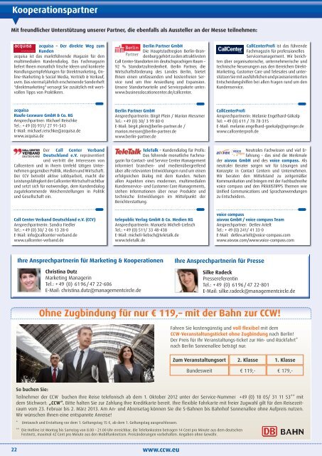 Kongress: CCW 2013 - Weiterbildung Management Circle