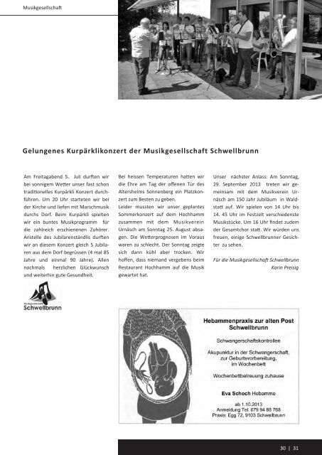 Infoblatt September - Gemeinde Schwellbrunn