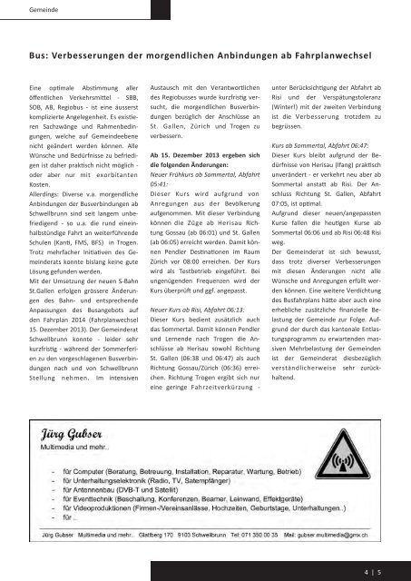 Infoblatt September - Gemeinde Schwellbrunn