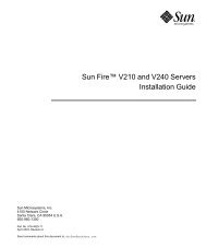 Sun Fire V210 and V240 Servers Installation Guide