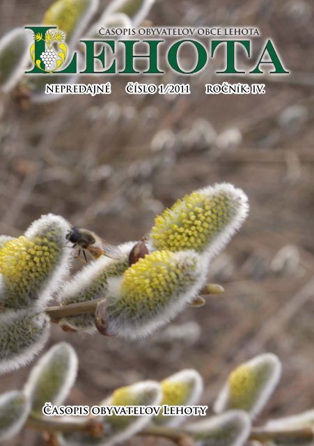 ÄÃ­slo 1/2011 - Obec Lehota