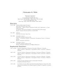 Christopher K. Wikle Education Employment Experience