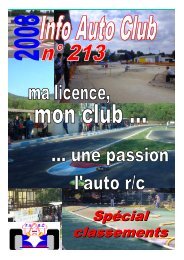 les classements de la saison 2008 - FVRC