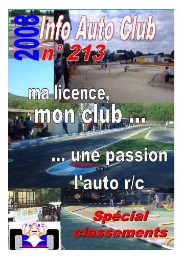 les classements de la saison 2008 - FVRC