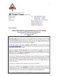 30 Mar 4 Days - JB Train Tours