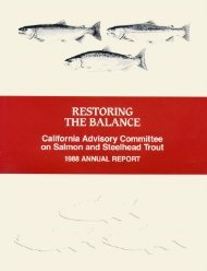 California Advisory Committee on Salmon and Steelhead . - KrisWeb