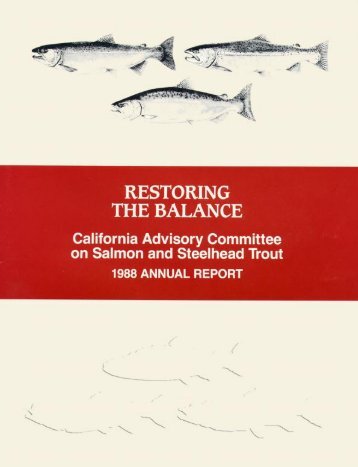 California Advisory Committee on Salmon and Steelhead ... - KrisWeb