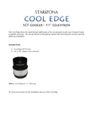 The Cool Edge allows for rapid thermal stabilization of ... - Starizona