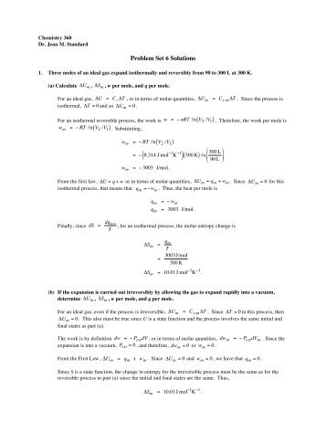 Problem Set 6 Solutions