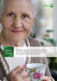 Doro Care - A modern approach to Health and Telecare