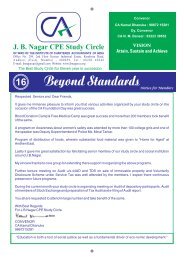 BS 16 - jb nagar cpe study circle of wirc of icai