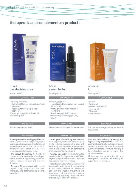 Chemical Peels Catalog - Dermavista.com