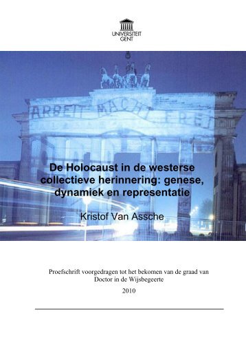 Voorafgaandelijke noten - Centre for Historical Research and ...