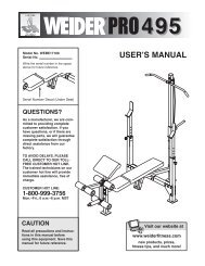 weider pro 495 - Fitness Equipment