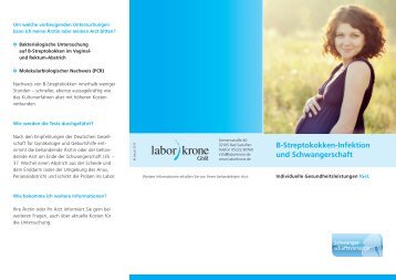 Streptokokken-B-Infektion und Schwangerschaft pdf - Labor Krone