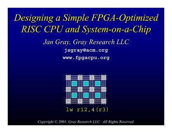 slides - FPGA CPU