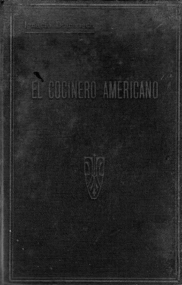 El cocinero americano de Ignacio Domenech 1917