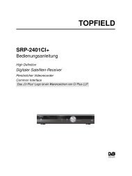 User guide for SRP-2100 - Topfield