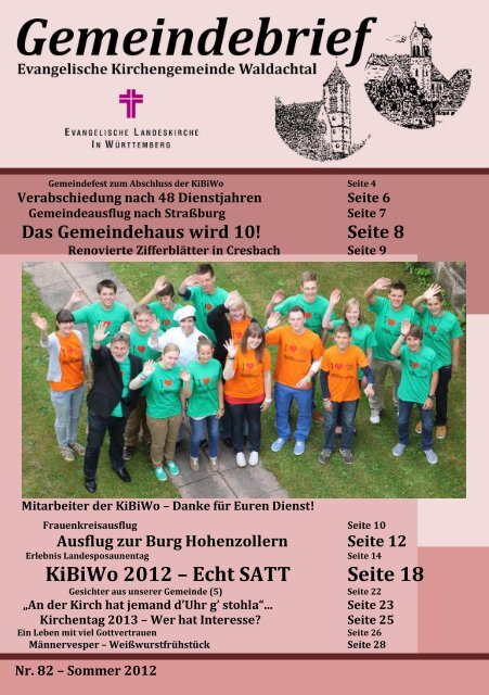 KiBiWo 2012 - Evangelische Kirchengemeinde Waldachtal