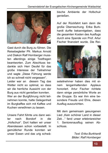 KiBiWo 2012 - Evangelische Kirchengemeinde Waldachtal