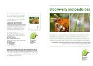 Biodiversity and Pesticides - PAN Europe