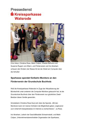 Pressedienst 5 Kreissparkasse Walsrode