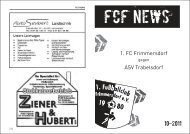 FCF News 10/2011 - 1.FC Frimmersdorf