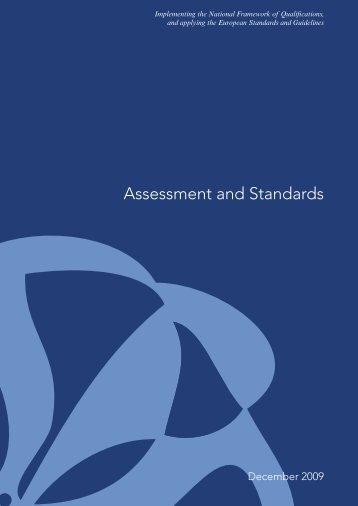 Assessment and Standards (2009 - HETAC