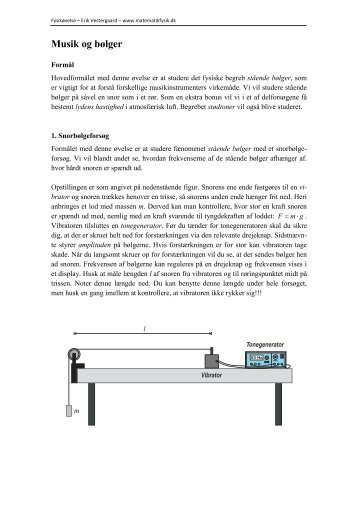 Musik og bÃ¸lger - matematikfysik