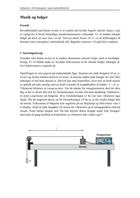 Musik og bÃ¸lger - matematikfysik