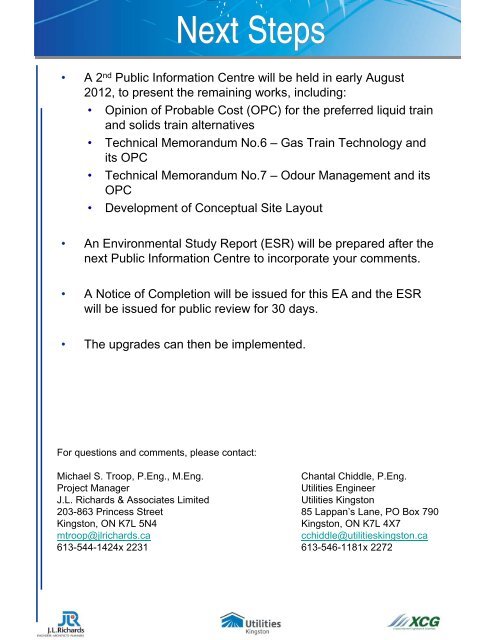 Appendix F - Public Consultation Documentations - Utilities Kingston