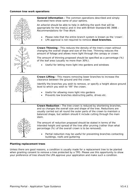 Work To Trees - Planning Portal