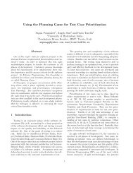 Using the Planning Game for Test Case Prioritization - Software ...