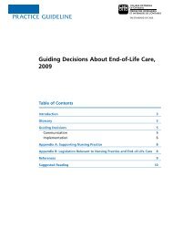 Guiding Decisions About End-of-Life Care, 2009 - College of Nurses ...