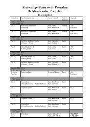 Dienstplan der Ortsfeuerwehr Prenzlau - Freiwillige Feuerwehr ...