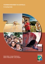 TOURISM INVESTMENT IN AUSTRALIA A scoping study