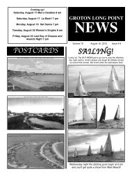 POSTCARDS SAILING! - the Groton Long Point Yacht Club!