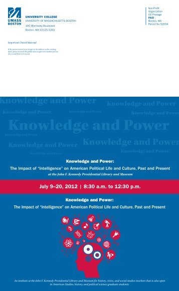 July 9–20, 2012 | 8:30 a.m. to 12:30 p.m. - John F. Kennedy Library ...