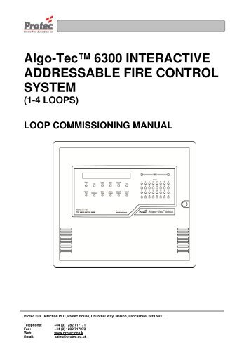 6300 Loop Commissioning Manual - Protec Fire Detection