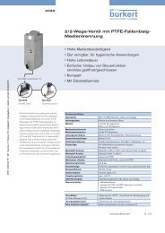 2/2-Wege-Ventil mit PTFE-Faltenbalg- Medientrennung