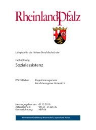 Lehrplan Sozialassistenz - BBS-Server Rheinland-Pfalz