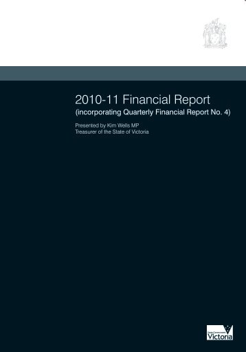 2010-11 Annual Financial Report - Department of Treasury and ...