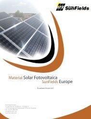 Catálogo de material fotovoltaico distribuido por ... - SunFields Europe