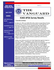 ICASS AFSA Survey Results - American Foreign Service Association