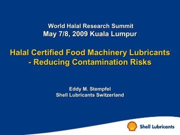 Halal Certified Machine Lubricants - World Halal Week