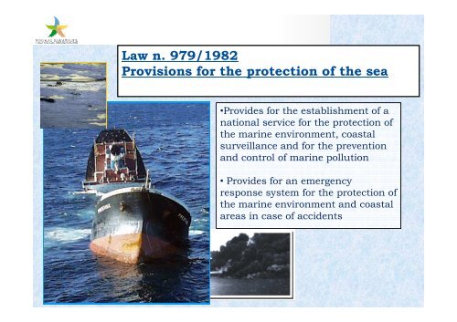 Italian Ministry for the Environment, Land and Sea The Protection of ...