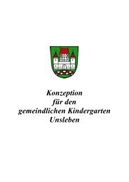 finden die Konzeption fÃ¼r den gemeindlichen Kindergarten Unsleben