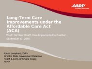 Long-Term Care Improvements under the Affordable Care Act (ACA)