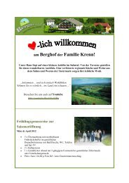 am Berghof der Familie Krenn! - Reisemail24