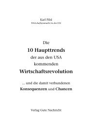 Die 10 Haupttrends der aus den USA kommenden - Karl Pilsl